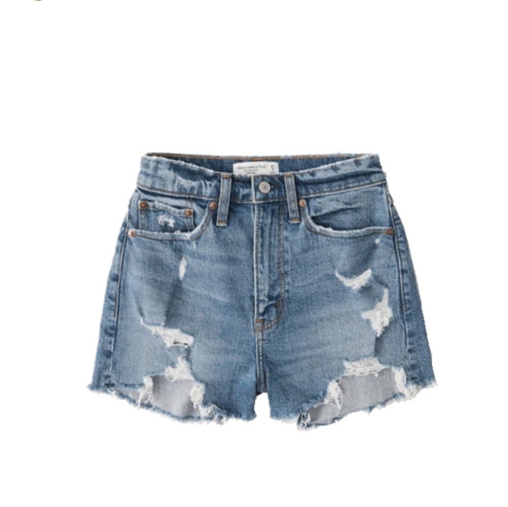 Abercombie and fitch high rise mom shorts